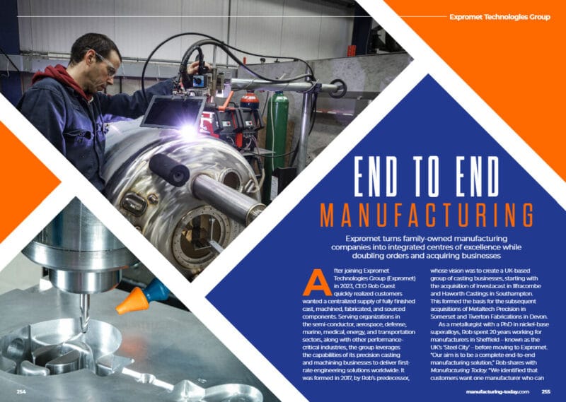 Vertically integrated fabricated metal manufacturing solutions